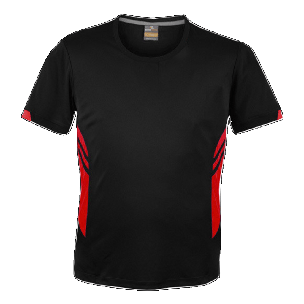 Mens Tasman Tee, Colour: Black/Red