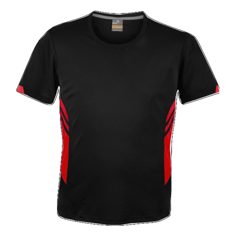 Image of Mens Tasman Tee, Colour: Black/Red