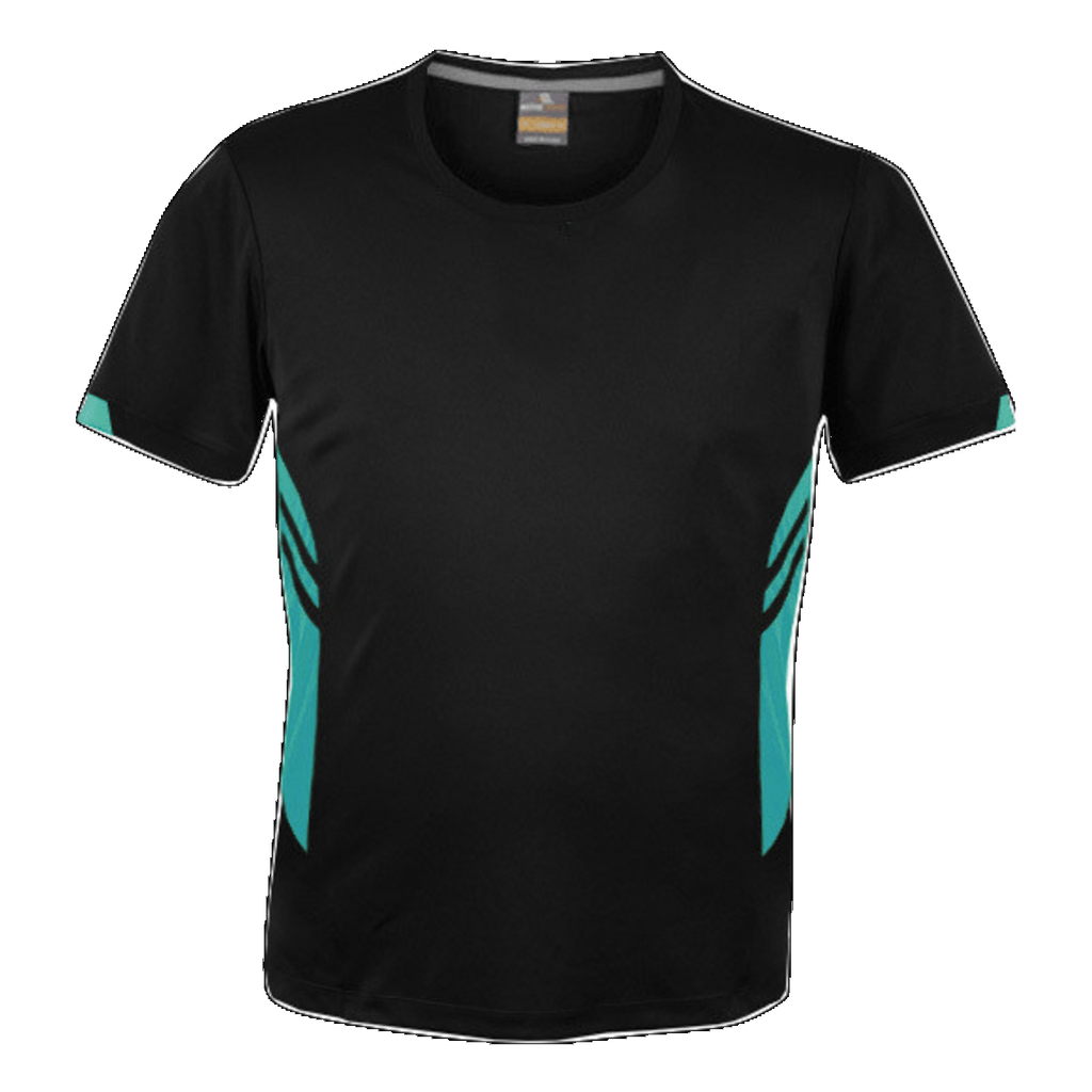 Mens Tasman Tee, Colour: Black/Teal