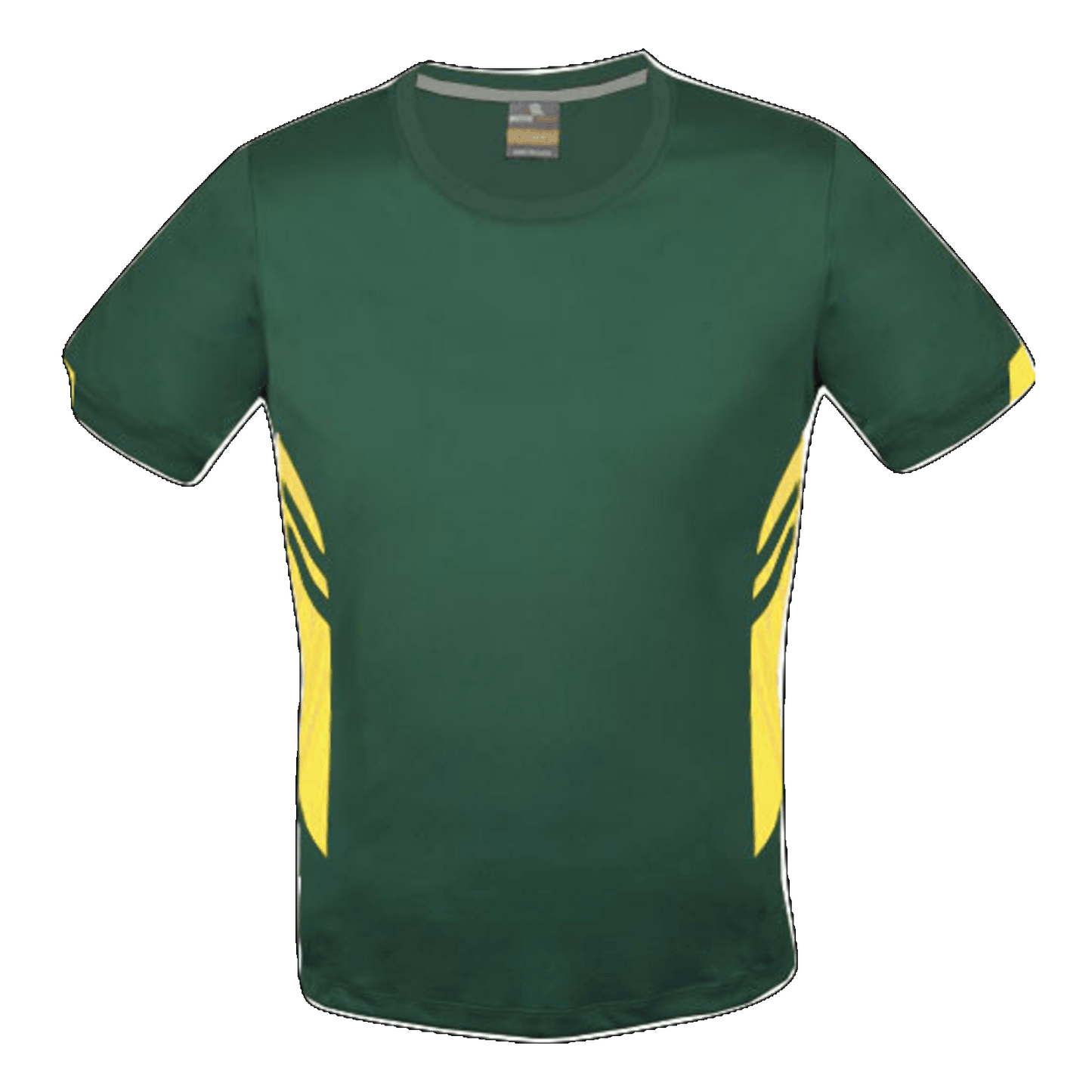 Mens Tasman Tee, Colour: Bottle/Gold