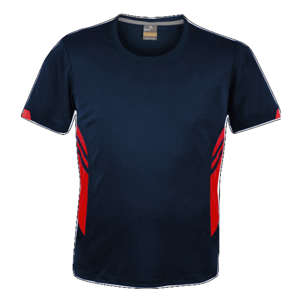Mens Tasman Tee, Colour: Navy/Red