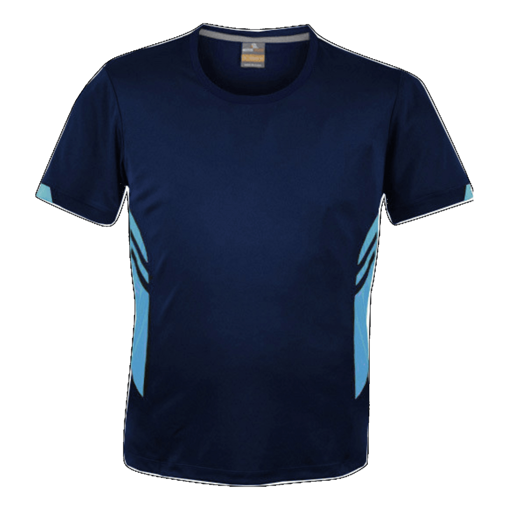Mens Tasman Tee, Colour: Navy/Sky