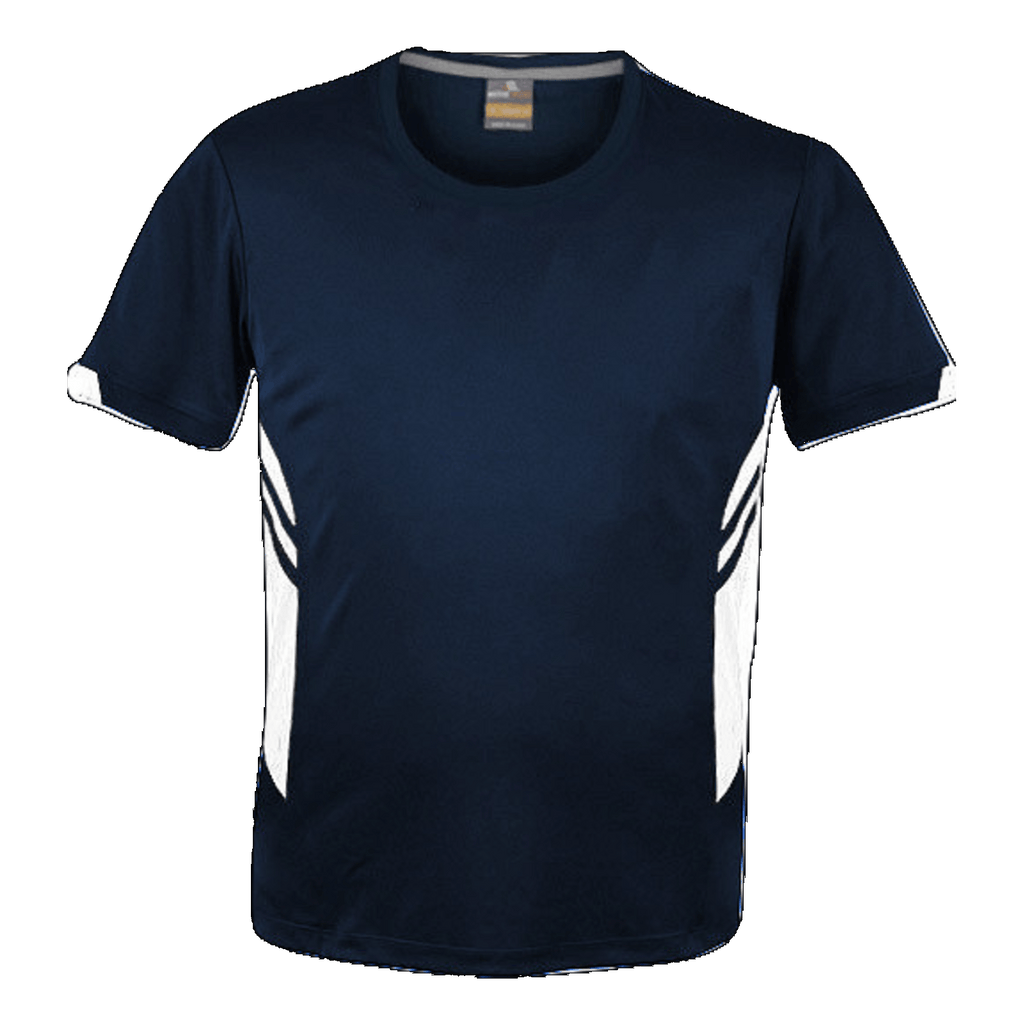 Mens Tasman Tee, Colour: Navy/White