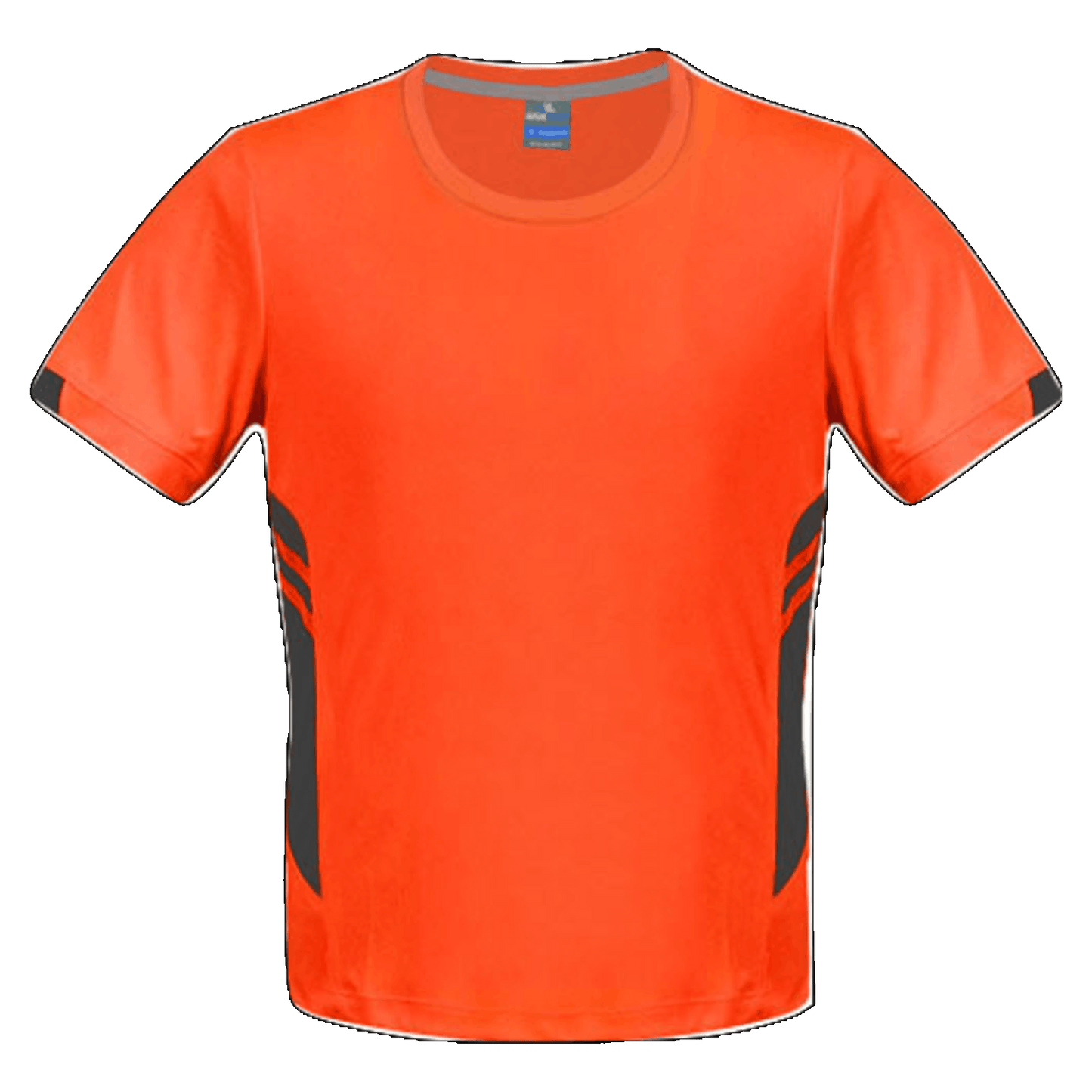Mens Tasman Tee, Colour: Neon Orange/Slate