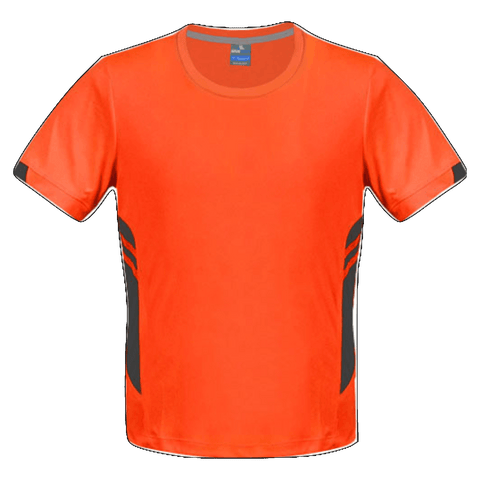 Image of Mens Tasman Tee, Colour: Neon Orange/Slate