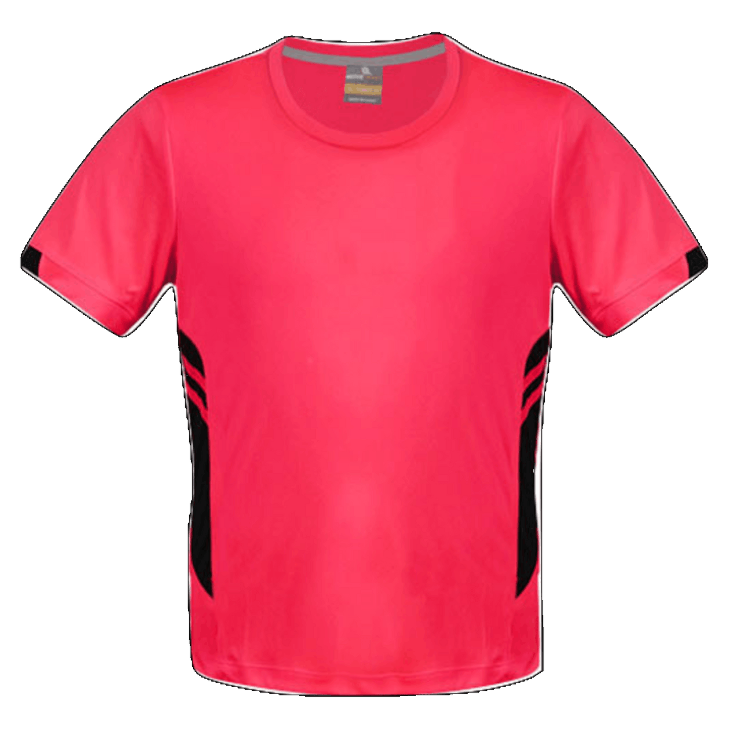 Mens Tasman Tee, Colour: Neon Pink/Black