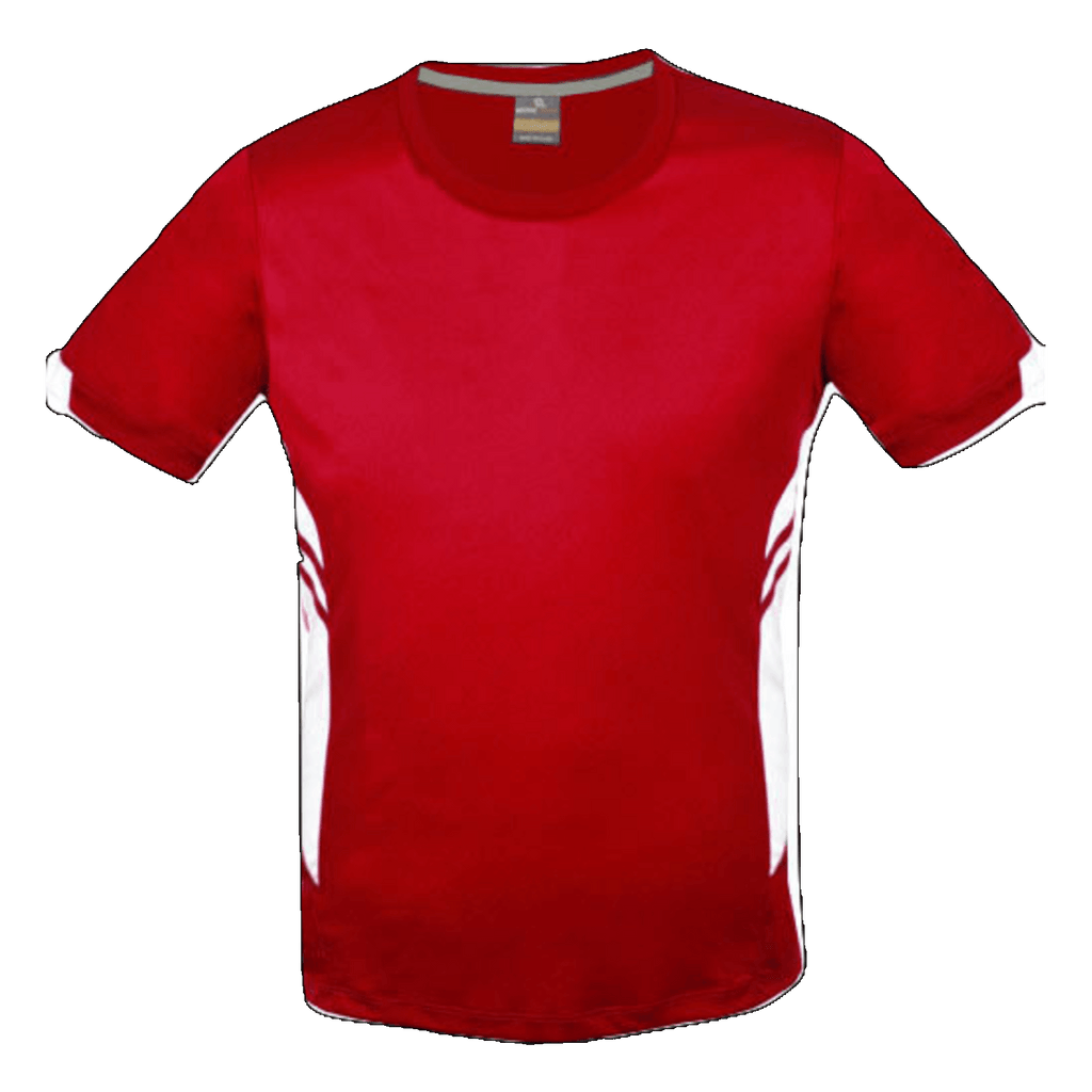 Mens Tasman Tee, Colour: Red/White
