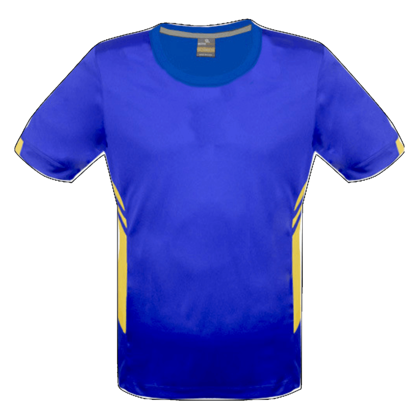 Mens Tasman Tee, Colour: Royal/Gold