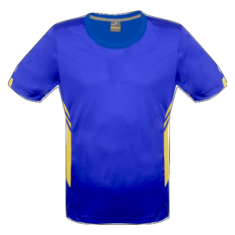 Image of Mens Tasman Tee, Colour: Royal/Gold