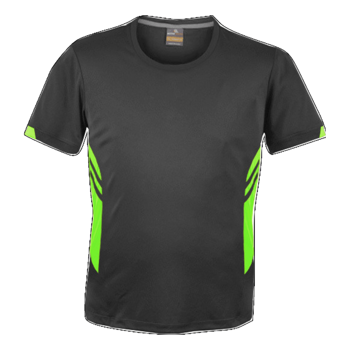 Mens Tasman Tee, Colour: Slate/Neon Green