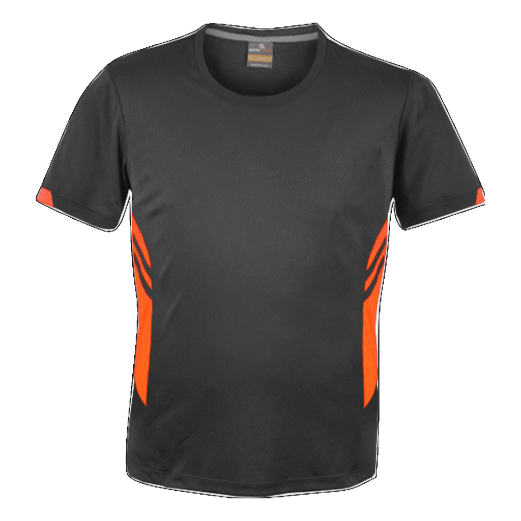 Mens Tasman Tee, Colour: Slate/Neon Orange