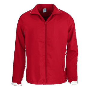 Adults Tasman Track Jacket, Colour: Red/White