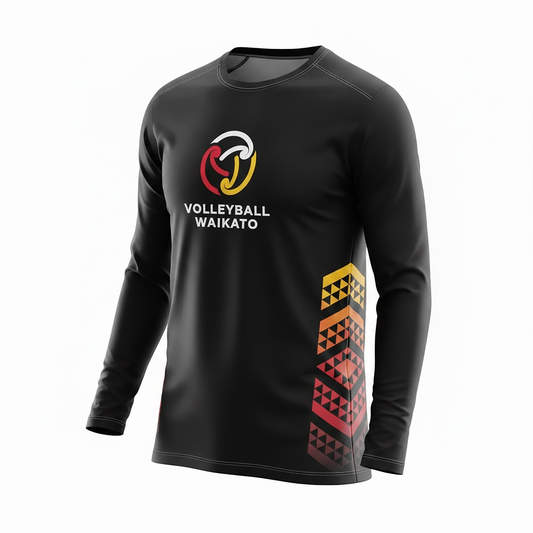 Waikato Volleyball Long Sleeve Tee - Custom Made (Pre-Orders Close 21st September!)