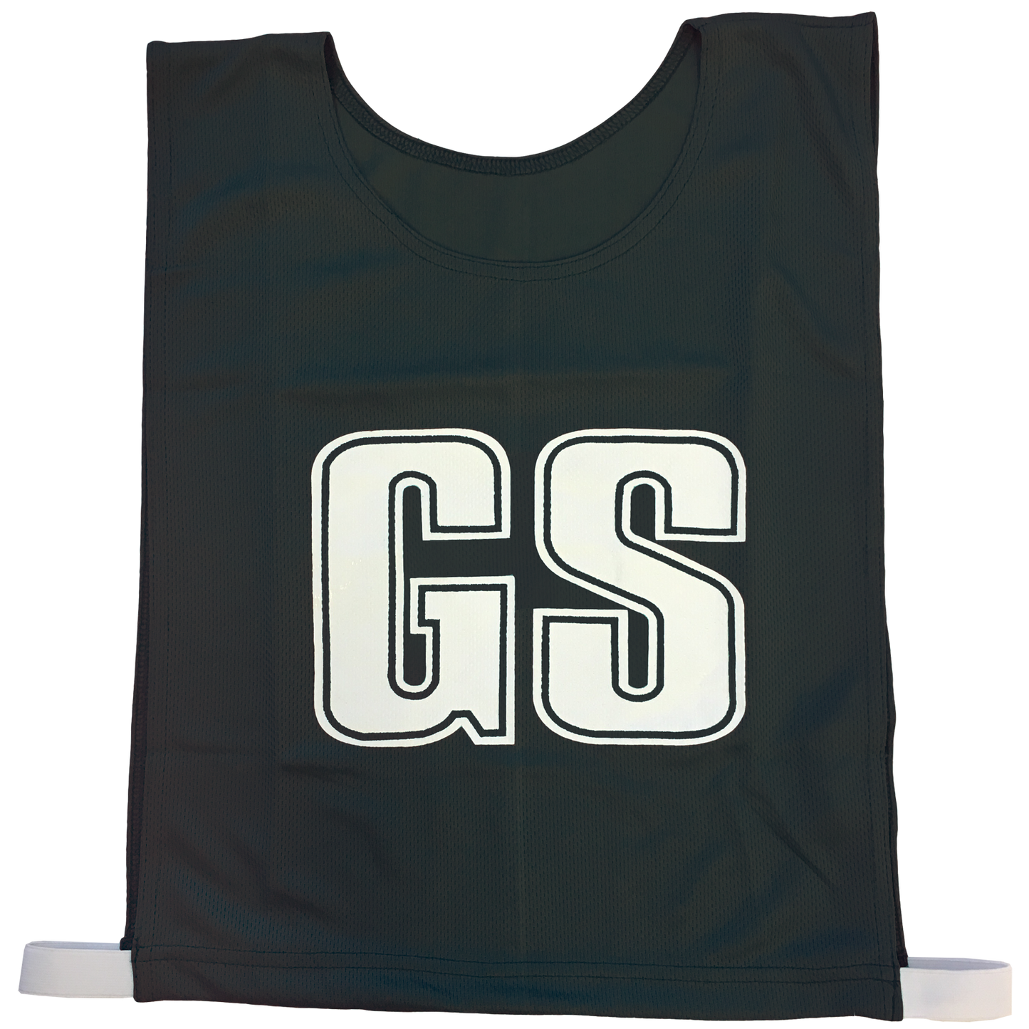 7-a-Side Bib Set, Size: Large - 51cm (L)  x 41cm (W), Elastic 55cm (one side, not stretched), Colour: Red