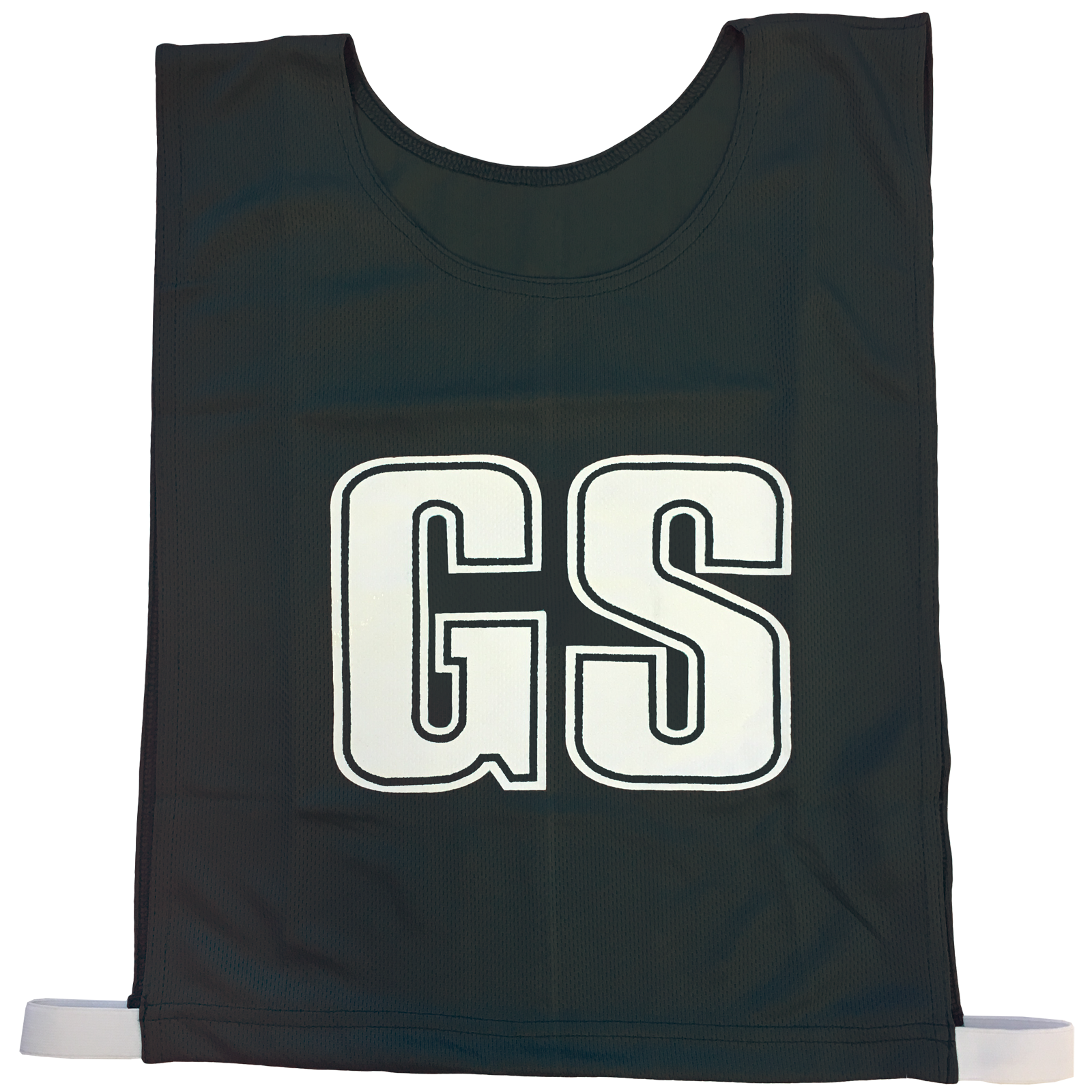 7-a-Side Bib Set, Size: Large - 51cm (L)  x 41cm (W), Elastic 55cm (one side, not stretched), Colour: Red