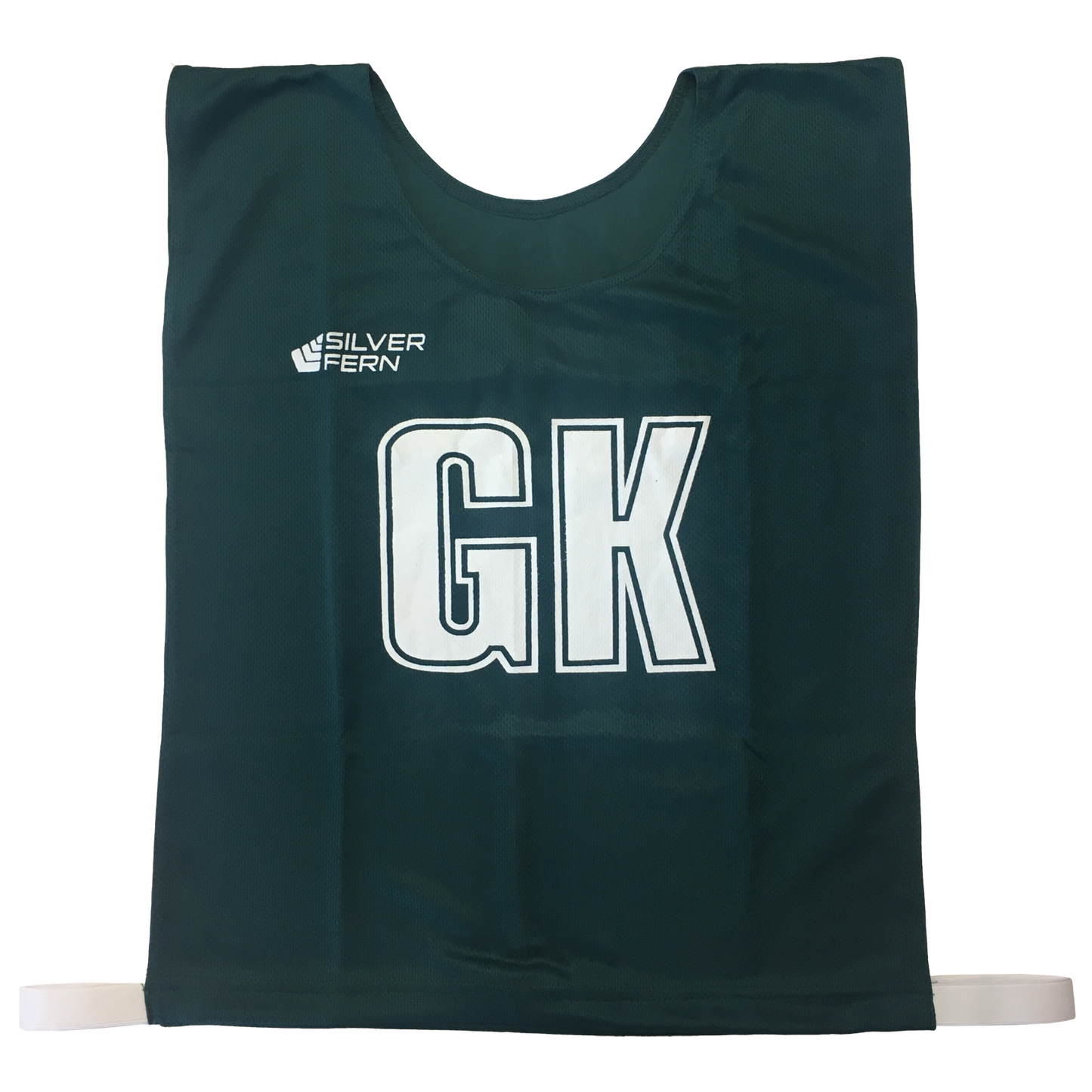 7-a-Side Bib Set, Size: Large - 51cm (L)  x 41cm (W), Elastic 55cm (one side, not stretched), Colour: Green