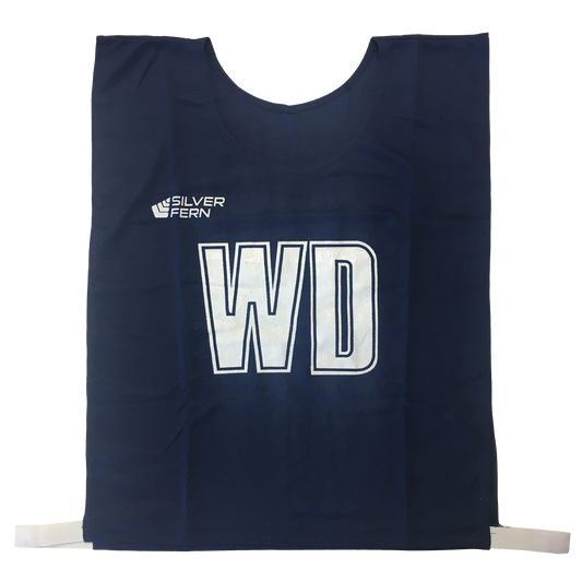 7-a-Side Bib Set, Size: Large - 51cm (L)  x 41cm (W), Elastic 55cm (one side, not stretched), Colour: Navy