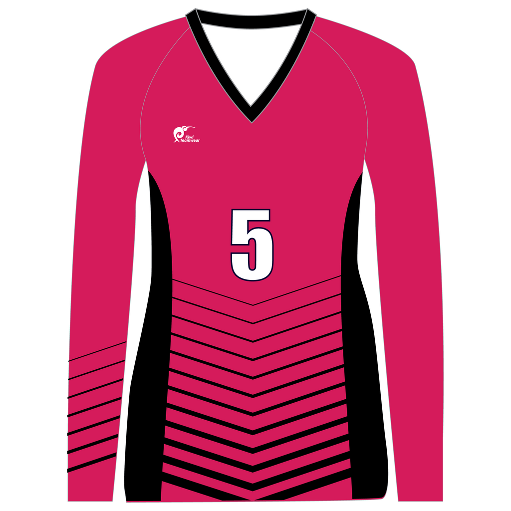 Long Sleeve Womens Volleyball Top, Type: A190003LSV