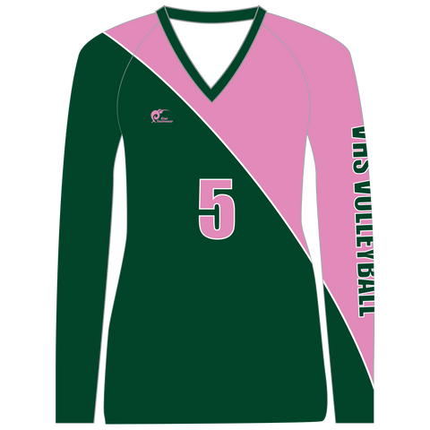 Image of Long Sleeve Womens Volleyball Top, Type: A190012LSV