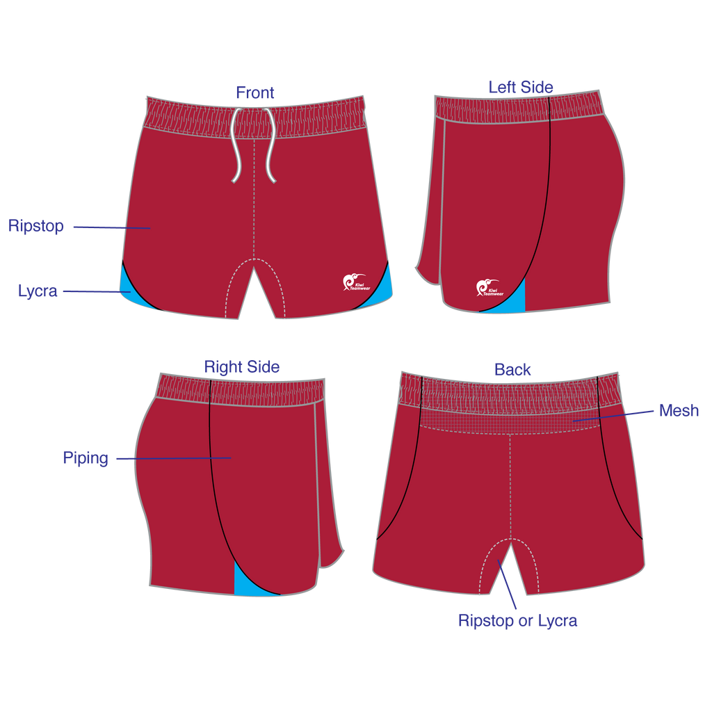 Kids Elite Panel Rugby Shorts, Type: A190287PERS