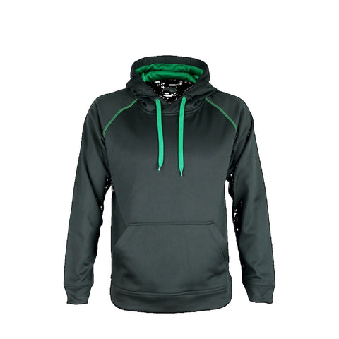 Image of Aurora Adults XTH Performance Hoodie
, Colour: Black/Kelly Green