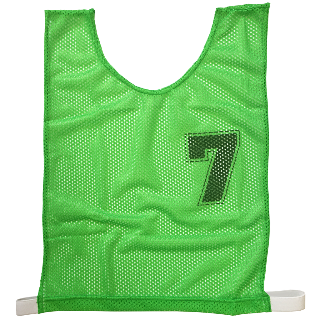 Basketball Numbered Bibs Set, Size: XXL, Colour: Green