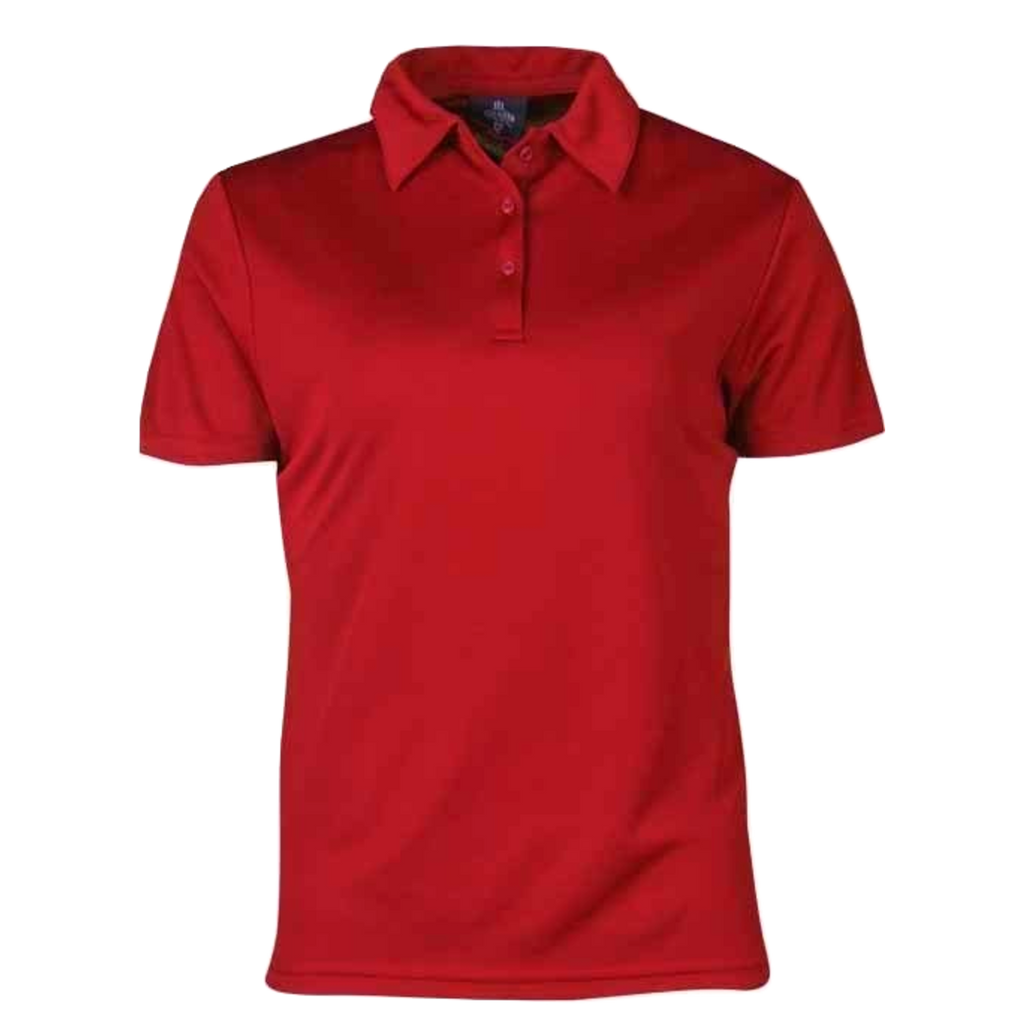 Womens Botany Polo, Colour: Red