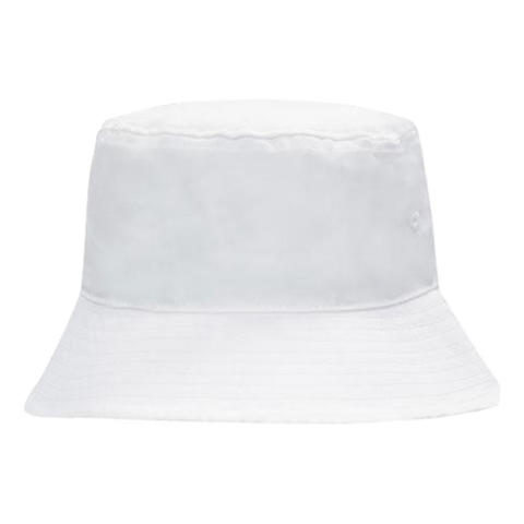 Breathable Poly Twill Bucket Hat, Size: L/XL, Colour: White
