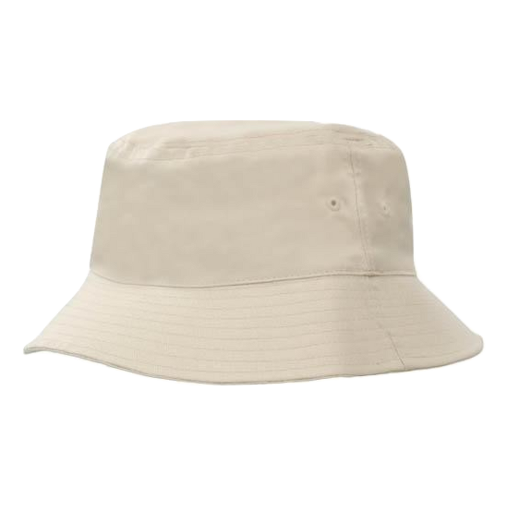 Breathable Poly Twill Bucket Hat, Size: M, Colour: Stone