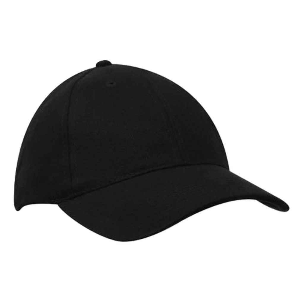 Brushed Heavy Cotton Cap, Colour: Black