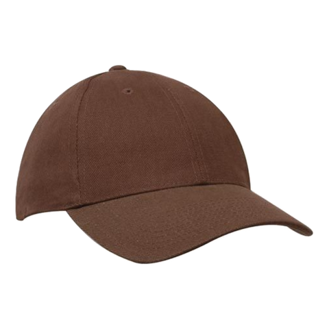 Image of Brushed Heavy Cotton Cap, Colour: Brown