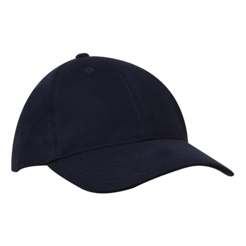 Image of Brushed Heavy Cotton Cap, Colour: Navy