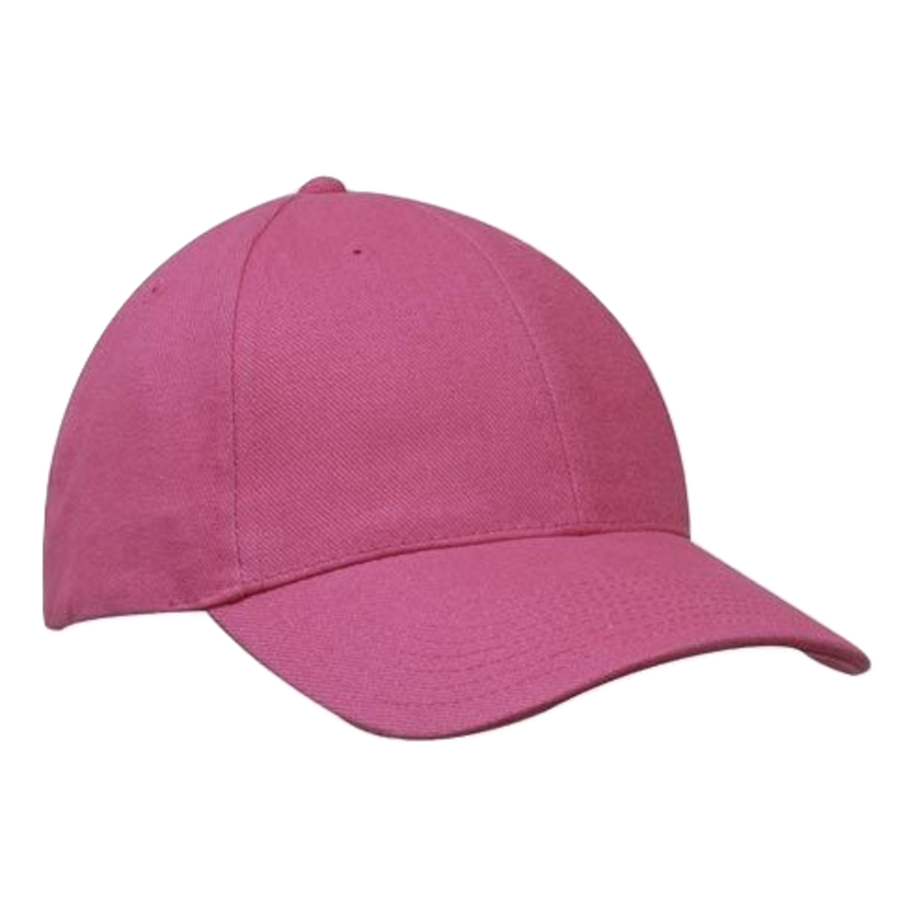 Brushed Heavy Cotton Cap, Colour: Pink