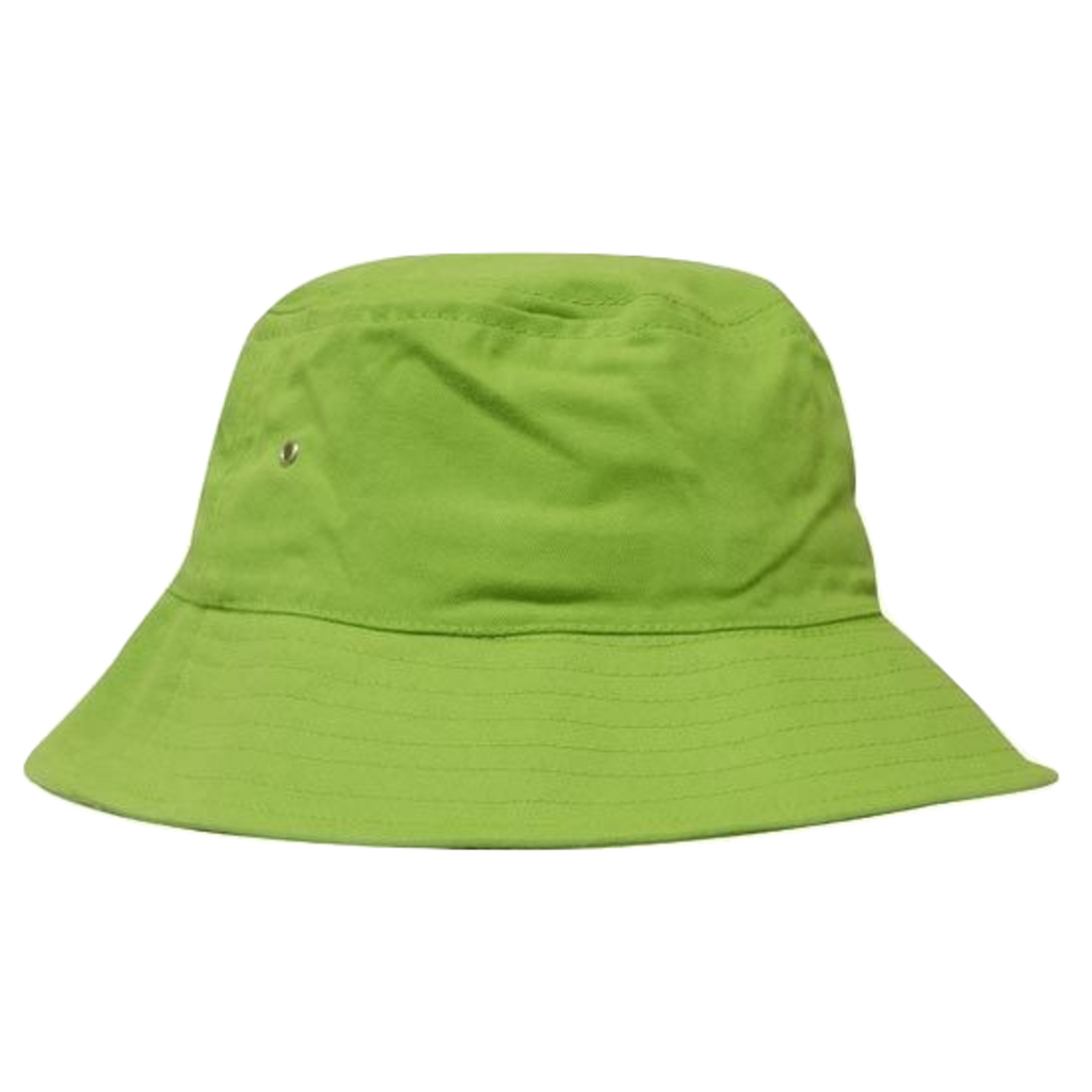Brushed Sports Twill Bucket Hat, Size: L/XL, Colour: Bright Green