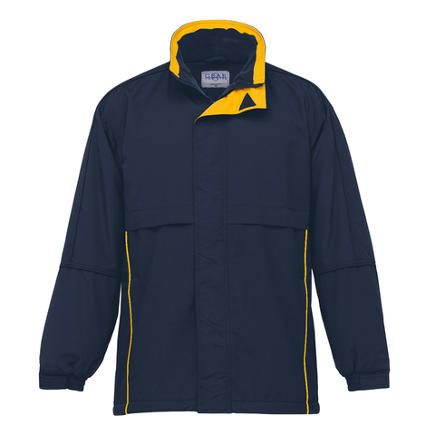 Image of Adults Contrast Basecamp Anorak, Colour: Navy/Gold