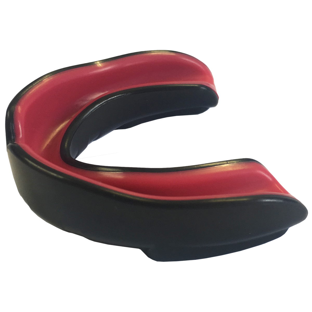 Double Layer Mouth Guard, Size: Senior (Age 12+), Colour: Black/Red