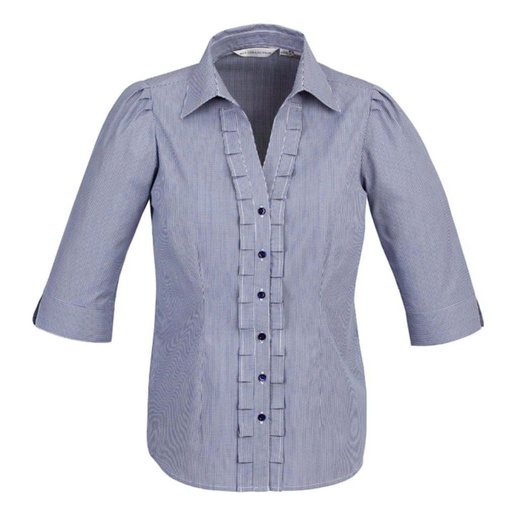 Womens Edge Shirt, Style: 3/4 Sleeve, Colour: Blue