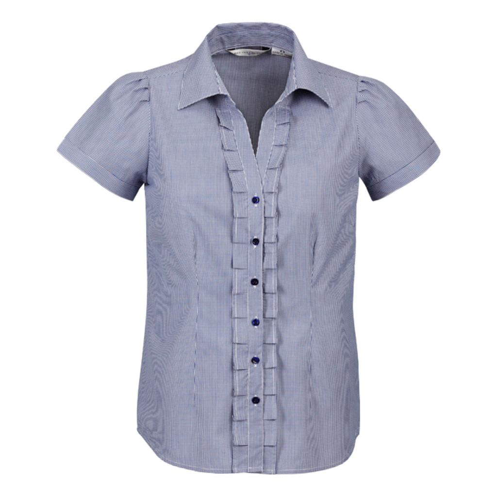 Womens Edge Shirt, Style: Short Sleeve, Colour: Blue