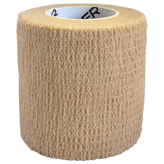 Elastic Cohesive Bandage (ECB), Size: 50mm x 45m, Colour: Tan
