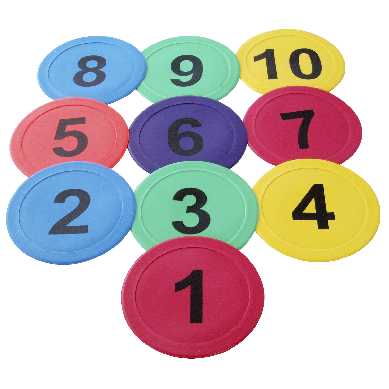Flat Marker Discs - Numbered