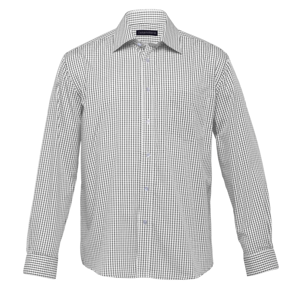 Mens Folio Check Shirt, Colour: White/Black