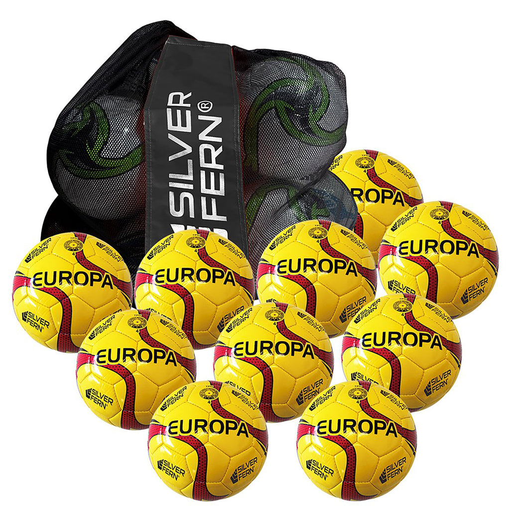 Europa Match Footballs - 10 Pack, Size and Colour: Size 4 (Red)