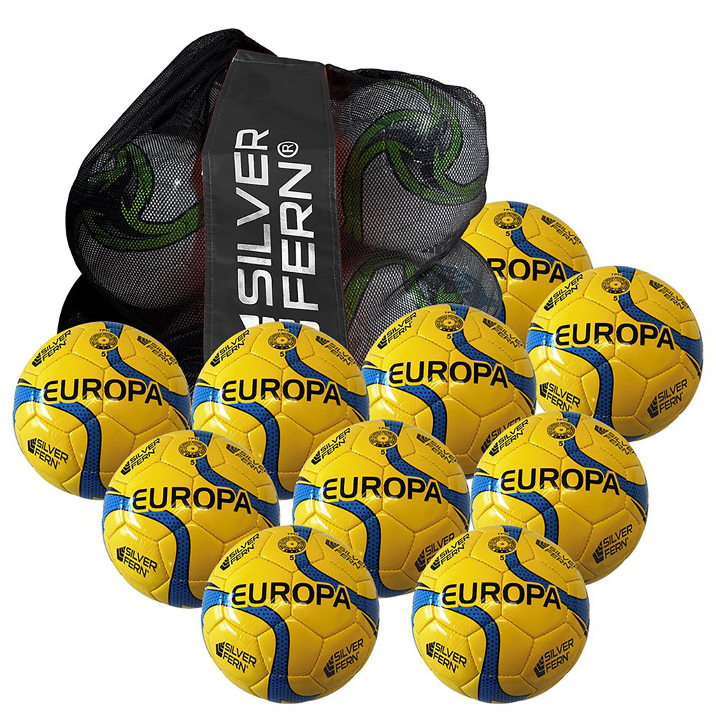 Europa Match Footballs - 10 Pack, Size and Colour: Size 5 (Blue)