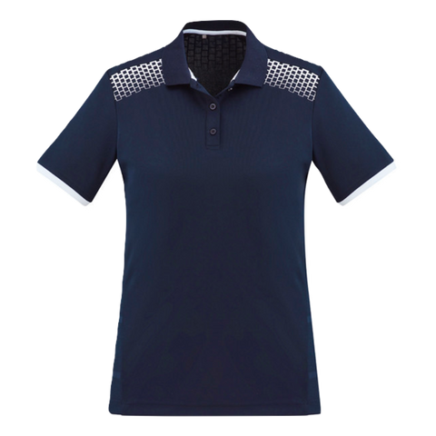 Image of Womens Galaxy Polo, Colour: Navy/White