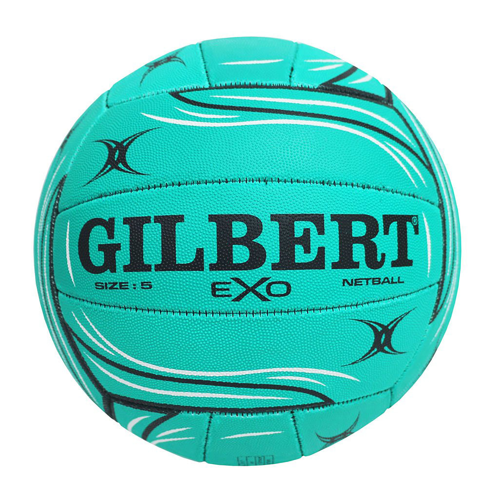 Gilbert Exo Trainer Netball, Size: 5, Colour: Teal
