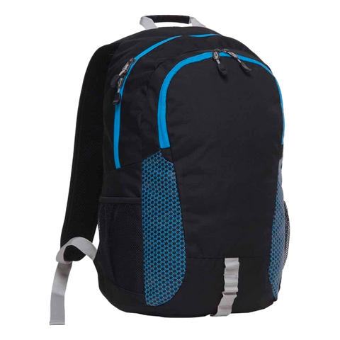 Image of Grommet Backpack, Colour: Black/Cyber Blue