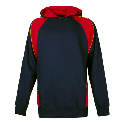 Image of Kids Huxley Hoodie, Colour: Navy/Red/Gold