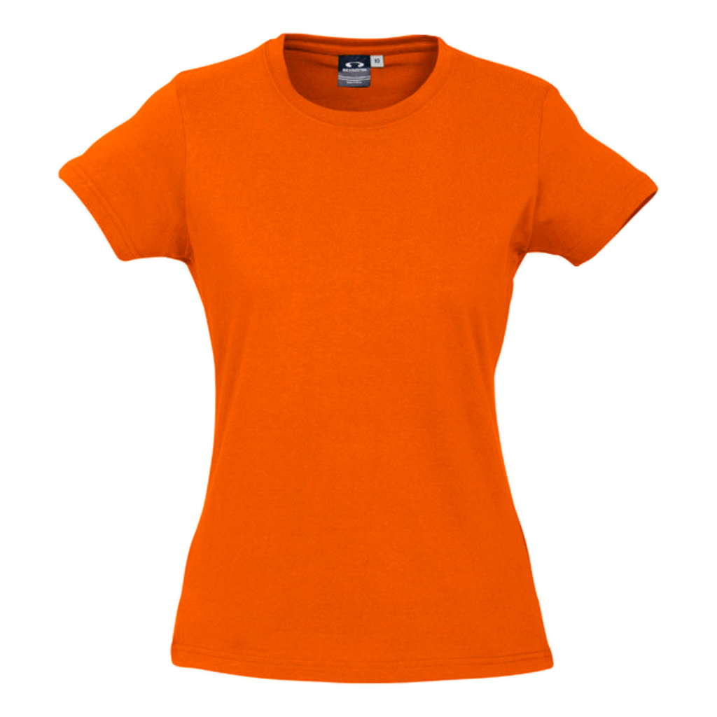 Womens Ice Tee, Colour: Fl Orange