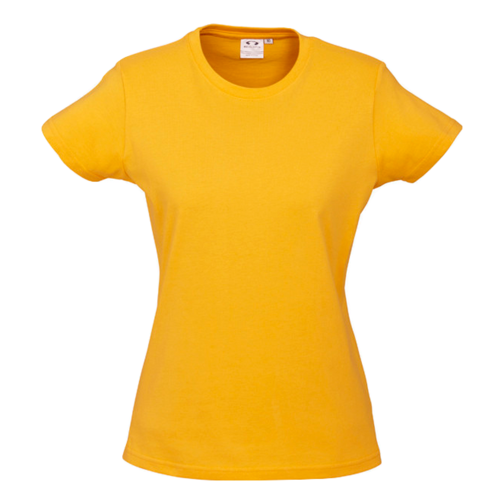 Womens Ice Tee, Colour: Gold
