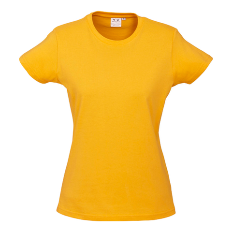 Womens Ice Tee, Colour: Gold